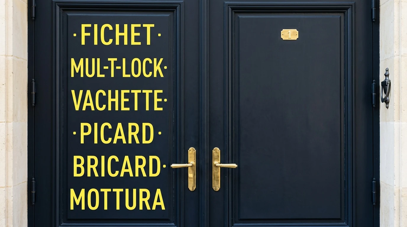 Installateur agréé · double-porte avec plaque des marques posées
